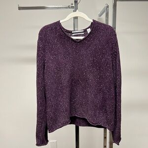 Purple Chenille sweater size extra large, very soft